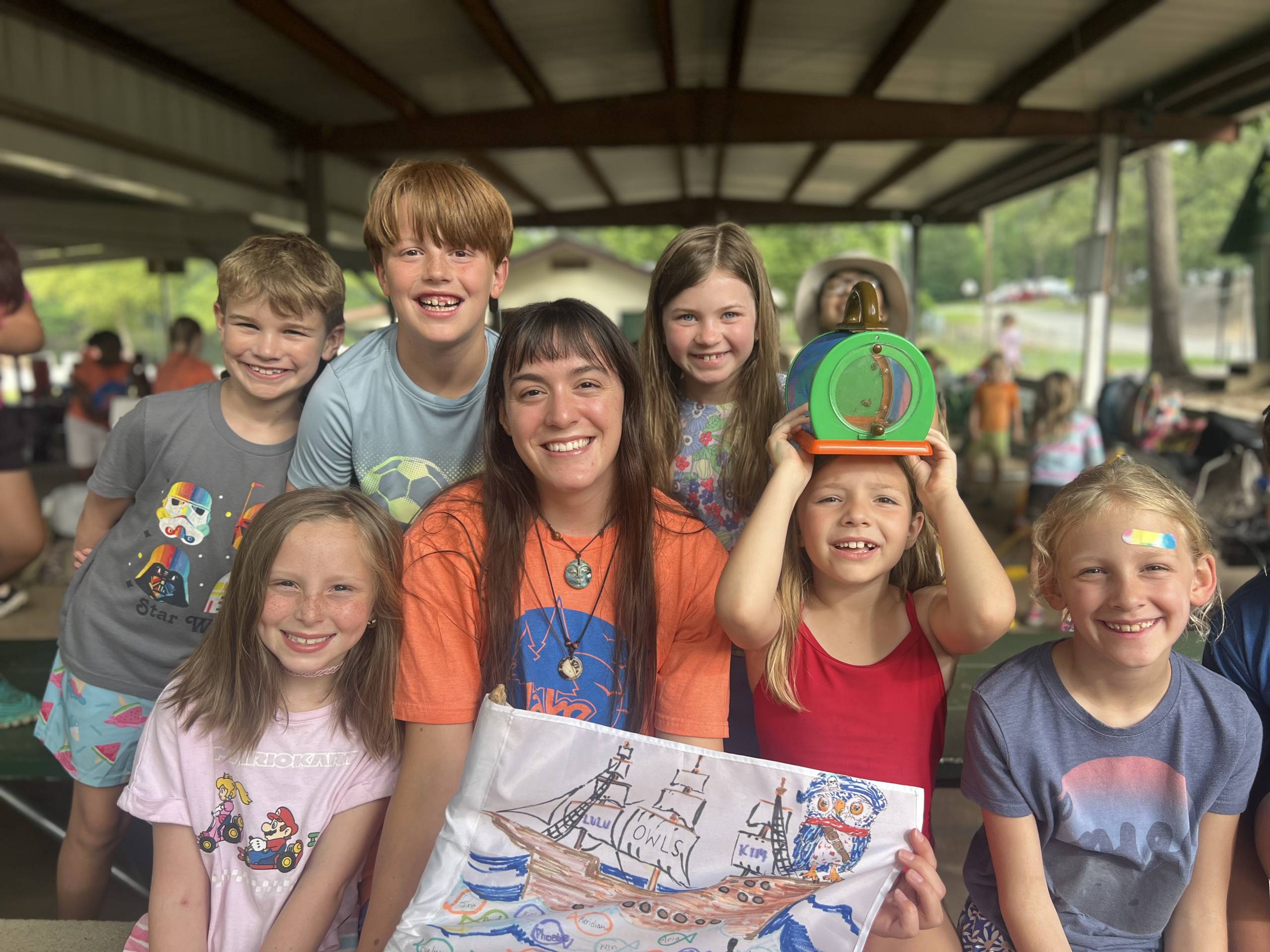 group of counselors and campers during summer 2025 camp